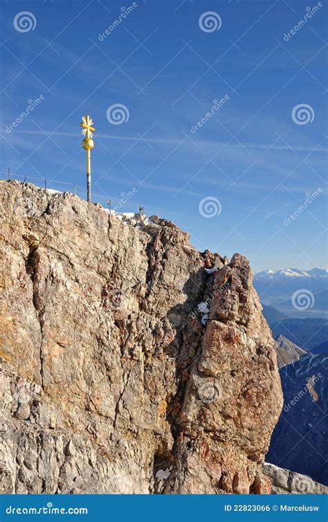 Zugspitze summit stock photo. Image of wide, tirol, rock - 22823066