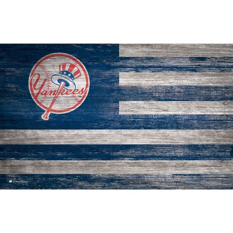 New York Yankees 11'' x 19'' Distressed Flag Sign - Walmart.com - Walmart.com