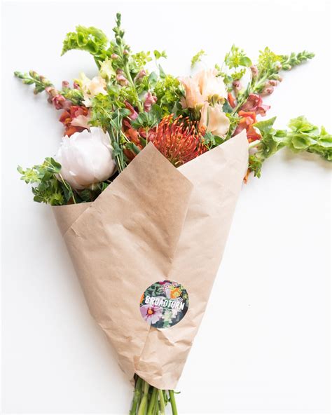 Flower Bouquet :: Brown paper wrapped — Broadturn Farm