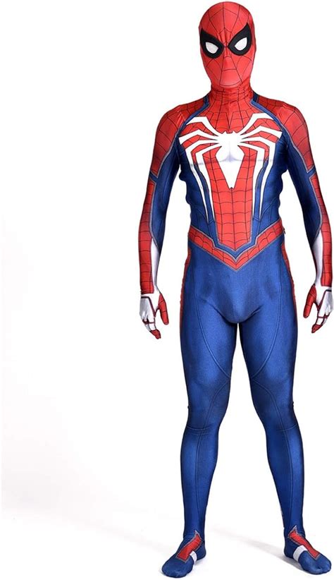 Amazon.com: Unisex Spider-Man Ps4 Game 2018 Halloween Cosplay Costumes ...