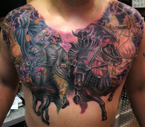 Four Horsemen... | Chest tattoo, Death tattoo, Tattoos