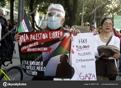 November 2023 Mexico City Mexico Thousands People Participate March Solidarity – Stock Editorial ...