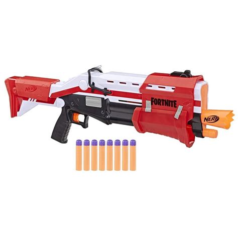 NERF Fortnite Pump SG Blaster, Pump Action Mega Dart Blasting, Breech Load, Nerf Mega Darts, For ...