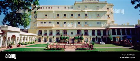 Facade of a hotel, Raj Palace Hotel, Jaipur, Rajasthan, India Stock Photo - Alamy