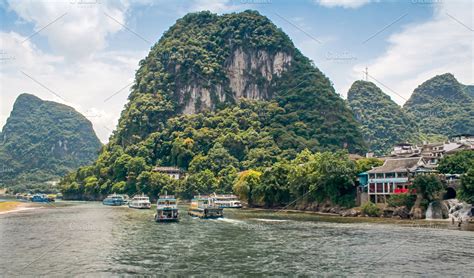 Yangshuo county and Li river. China | High-Quality Nature Stock Photos ~ Creative Market