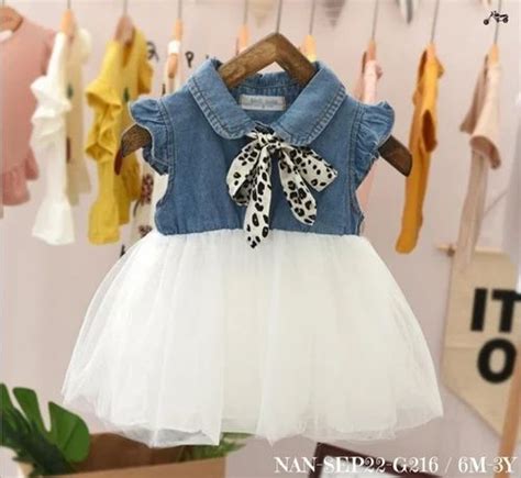 Plain Designer Kid Party Wear Frock, Imported at Rs 337/piece in ...