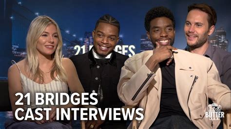 21 Bridges Cast Interviews with Chadwick Boseman, Sienna Miller, Taylor Kitsch & more | Extra ...