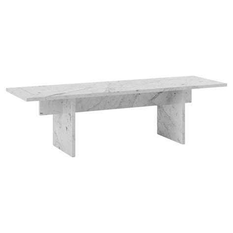 Vondel Coffee Table / Bench Handcrafted in Calacatta Viola Marble For ...