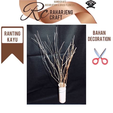 Jual 065 || 50-75 cm| Ranting kayu kering bercabang || branched peeled wood branches | Shopee ...