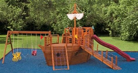 Wood Pirate Ship Playground Plans PDF Plans