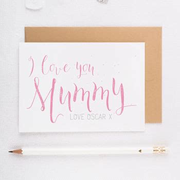 'i Love You Mummy' Card By Here's To Us | notonthehighstreet.com