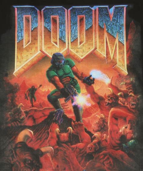 Official Doom Original Cover Mens T-shirt – Bewild