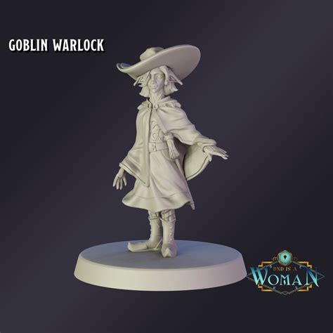 Goblin Warlock Premium Tabletop Game Miniature From Dnd is a Woman ...