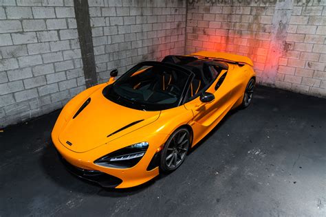 2020 McLaren 720s Spider Orange For Rent | MVP Charlotte Exotic Rentals