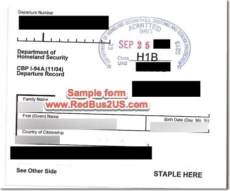 How to Fill I-94 Form - Arrival, Departure Card for USA