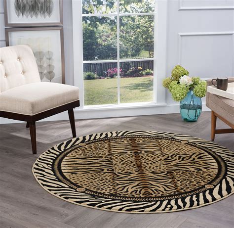 Bliss Rugs Serena Contemporary Indoor Round Area Rug - Walmart.com - Walmart.com