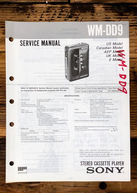 Radio Cassette Service Manual *Original* – Vintage Audio Store ...