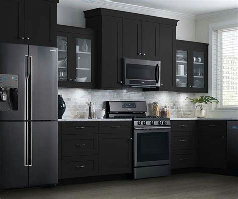 10+ Kitchen Decor With Black Appliances - DECOOMO