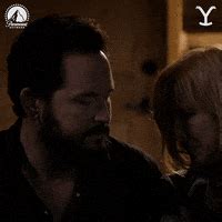 Rip Yellowstone Comforting Woman GIF | GIFDB.com