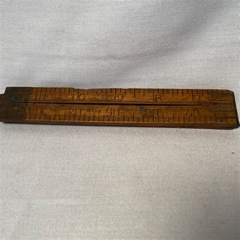 Vintage Wooden Ruler - Etsy