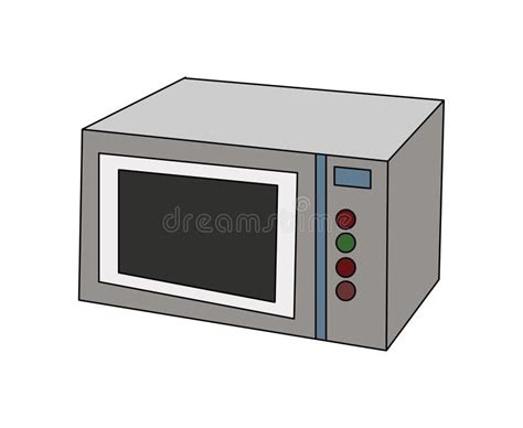 Microwave Owen Clip Art Illustration Vector Isolated Stock Vector ...