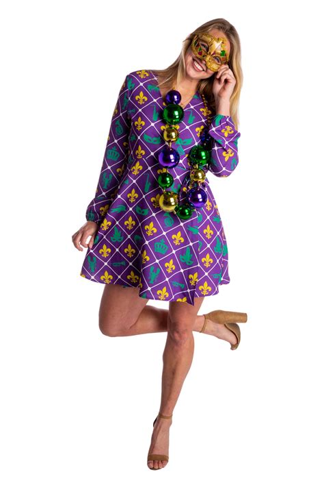 Women's Mardi Gras Wrap Dress | The Bourbon St. Special