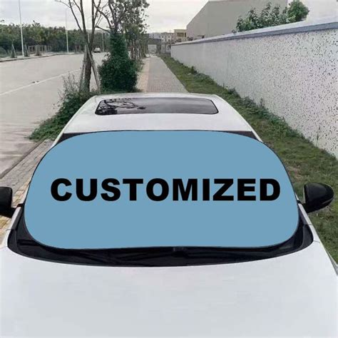 Custom Car Sun Shade Personalized Windshield Cover Sunshade - Etsy