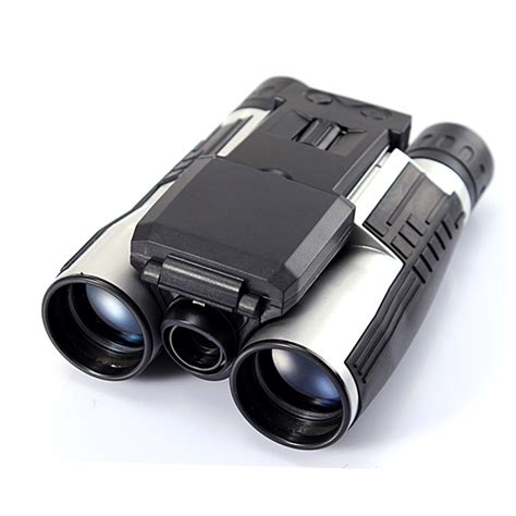 12x32 HD Black Binoculars Telescope Folding with Built-in Digital ...