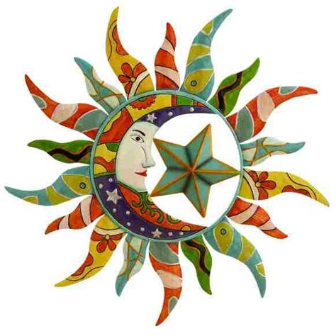 ABCHomeCollection Floral Motif Metal Celestial Sun Wall Decor | Wayfair