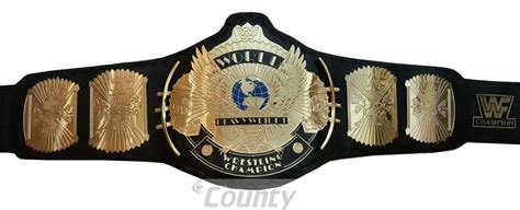 Classic Gold Winged Eagle WWF World Heavyweight Wrestling Championship Belt 010000078619 on eBid ...