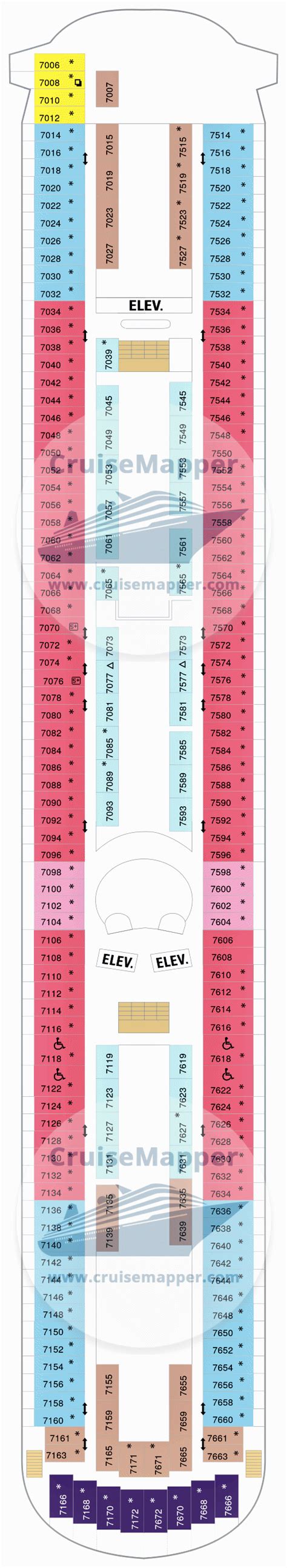 Enchantment Of The Seas deck 7 plan | CruiseMapper