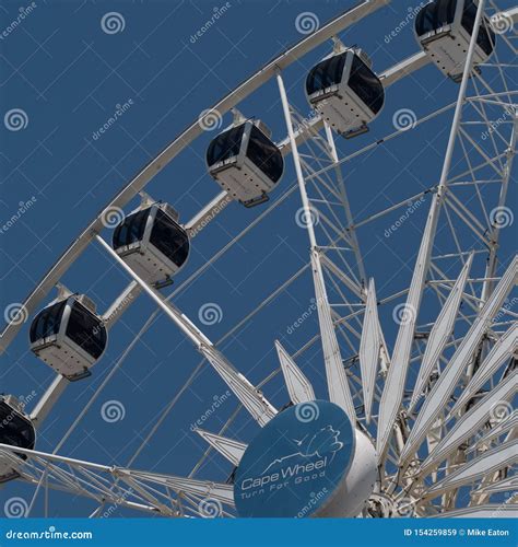 Ferris wheel at Cape Town editorial stock image. Image of ferris ...