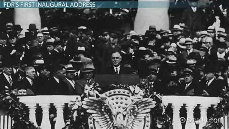 FDR's First Inaugural Address: Summary & Analysis - Video & Lesson ...