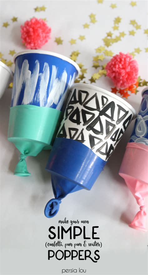 DIY Confetti / Pom Pom / Water Poppers - Persia Lou