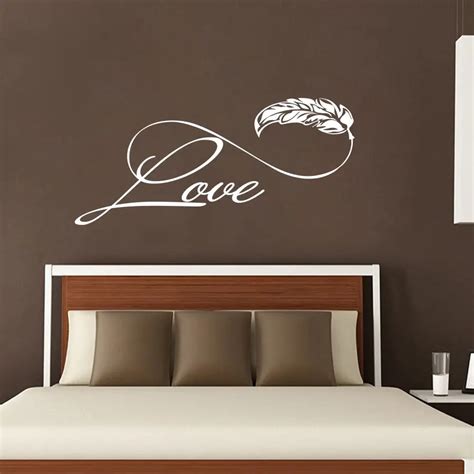 Love Wall Decals Vinyl Family Love Wall Sticker Boho Infinity Sign Wall ...