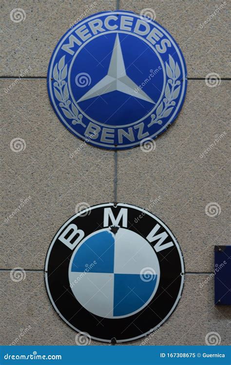 BMW Logo Vs Benz Logo editorial image. Image of bonnn - 167308675