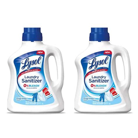 Lysol 90 oz. Crisp Linen Liquid Laundry Sanitizer (2-Pack) 19200-95872 ...