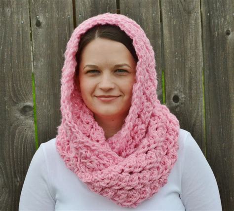 The Sequin Turtle: Free Crochet Hooded Infinity Scarf Pattern