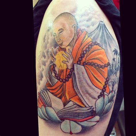 monk | first layer of colors in this monk | tattoos from richard ...