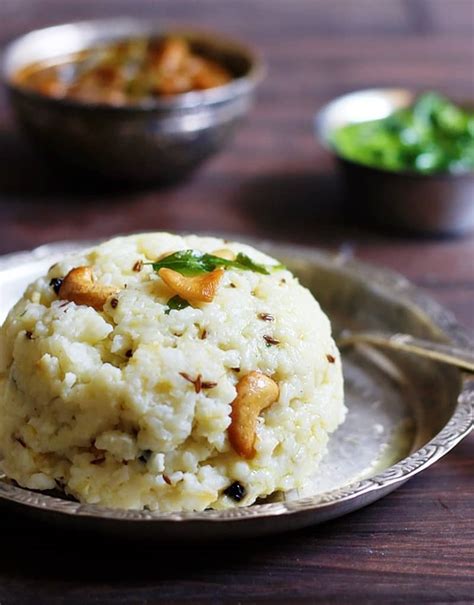 ven pongal recipe, how to make ven pongal, khara pongal