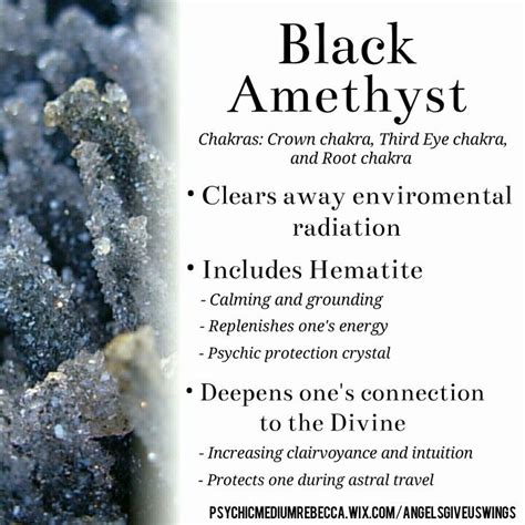 Black Amethyst crystal meaning | Crystals, Amethyst crystal meaning, Spiritual crystals