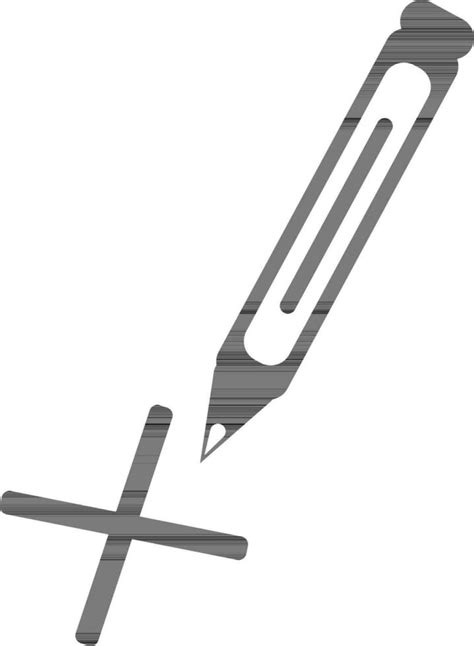 Pen with cross sign. 24374308 Vector Art at Vecteezy