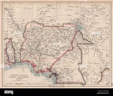 Dahomey map hi-res stock photography and images - Alamy