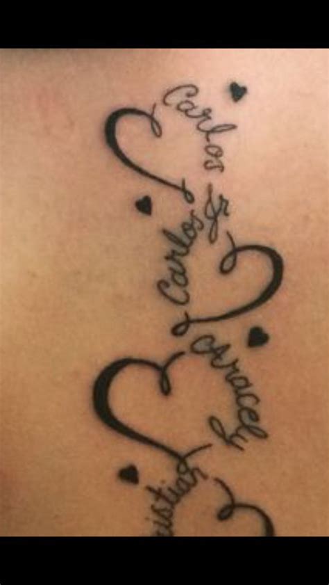 Heart name Mommy Tattoos, Family Tattoos, Foot Tattoos, Body Art Tattoos, Grandma Tattoos, Arrow ...