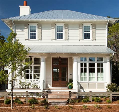 Gorgeous White Homes + White Exterior Paint Colors - Hello Lovely