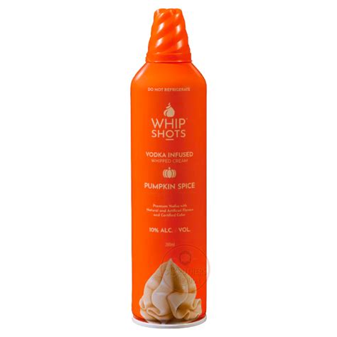 Whip Shots Pumpkin Spice Vodka Infused Whipped Cream – 3brothersliquor