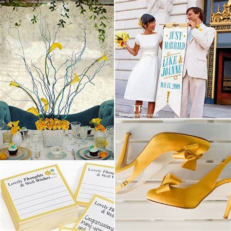 Teal & Yellow Wedding | Pinnutty.com