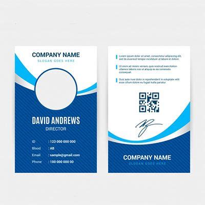 An ID card with a bar code or qr code printed on it,Simpler cards | Employee id card, Id card ...