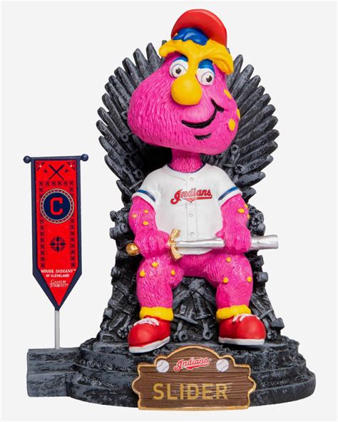 Cleveland Indians Slider Game Of Thrones Mascot Bobblehead FOCO