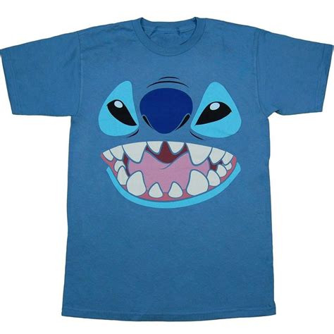 Disney - Lilo and Stitch: Stitch Face Adult T-Shirt - Walmart.com - Walmart.com